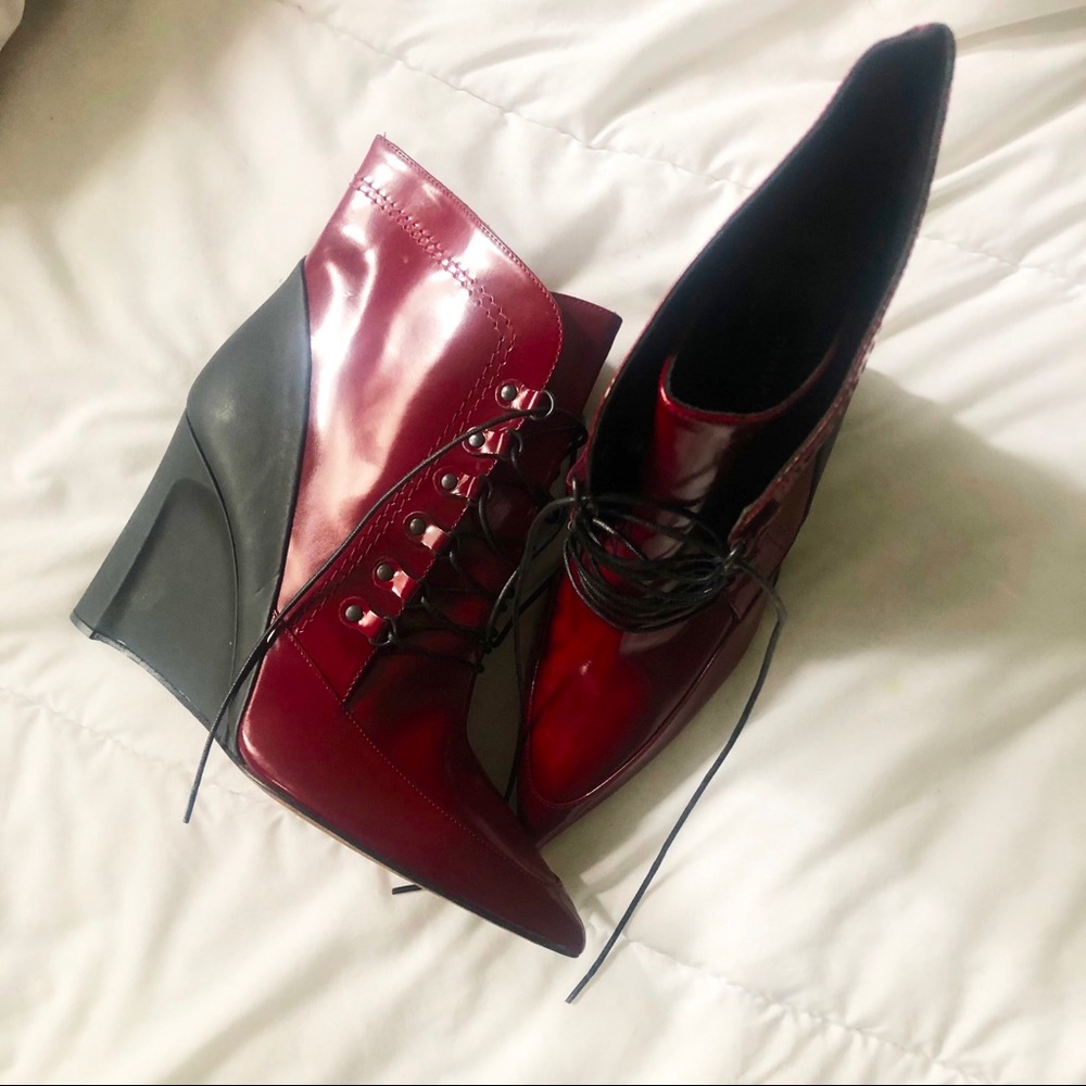 Derek Lam wedge heel boots 💯 authentic - Picture 7 of 8